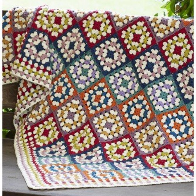 Rowan Granny Square Crochet Blanket (Free) at WEBS | Yarn.com