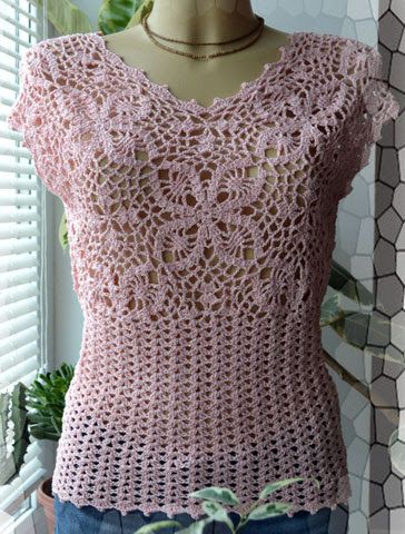 Crochet Designs Free: Blouse crochet pattern for women with