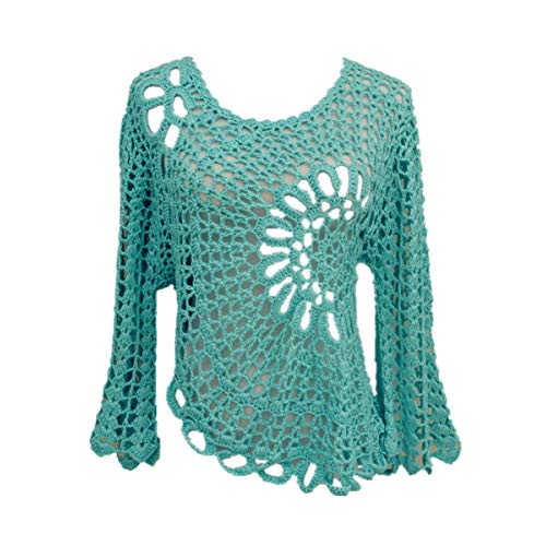 White Crochet Blouse: Amazon.com