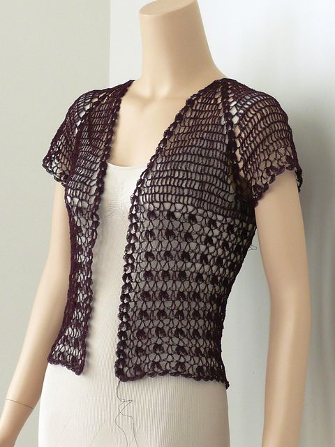 Lace Crochet Bolero pattern by Doris Chan | Knitting and crochet