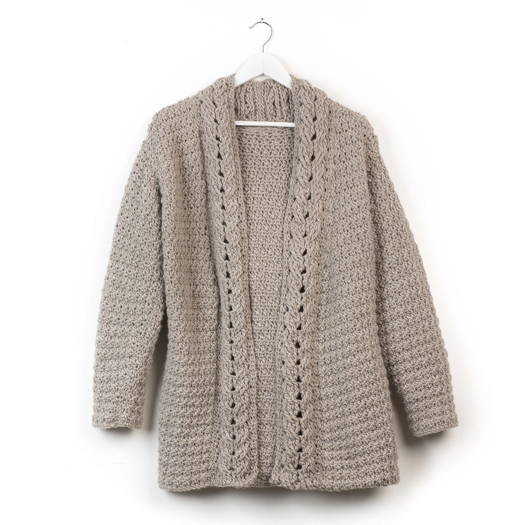 Patons Slouchy Crochet Cardigan, XS/S | Yarnspirations