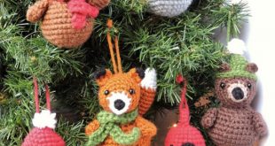 Crochet Christmas Ornament Pattern Woodland Animal Crochet | Etsy