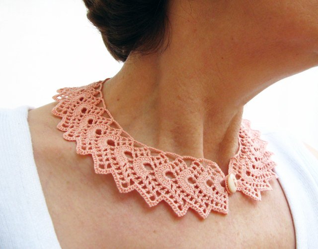 PDF Tutorial Crochet Peter Pan Collar/ Necklace Pattern | Etsy