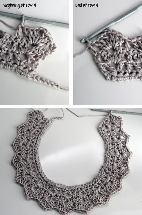 Very pretty! Crochet lace collar with pics and tutorial {I think I