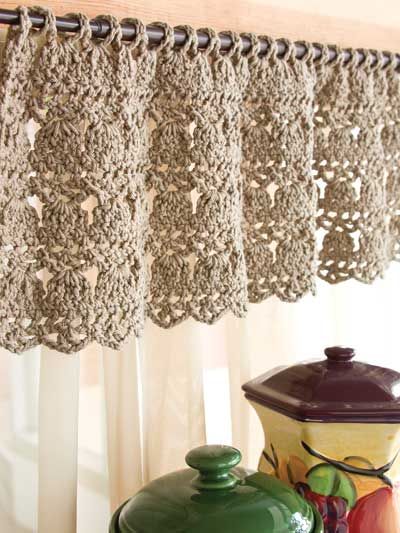 Feather-Stitch Valance- What a fantastic idea! Cheaper than what you
