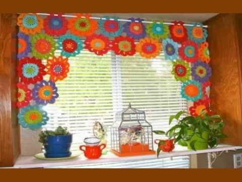Easy Crochet curtains - YouTube