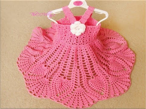 Knitting Patterns Clothes BABY CROCHET FROCKS NEW LATEST BEAUTIFUL