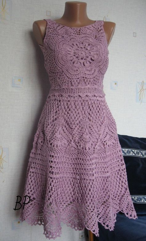 Crochet beautiful dress | crocheted dresses | Crochet, Crochet