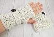 Crochet Star Stitch Fingerless Gloves | AllFreeCrochet.com