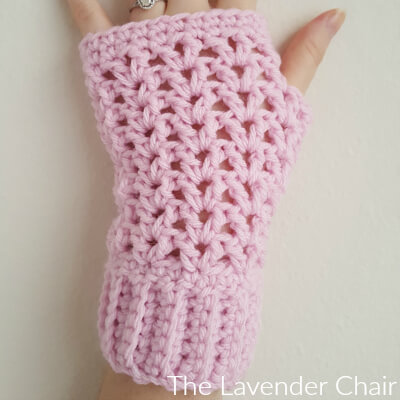 Valerie's Fingerless Gloves Crochet Pattern - The Lavender Chair