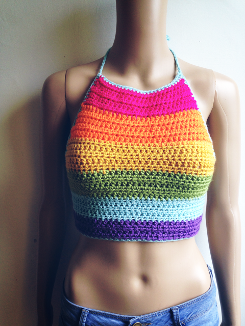 Simple Summer Halter Top | Lovely crochet PATTERNS | Pinterest