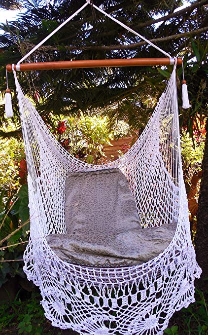 Amazon.com : Wonderful Crochet Hammock Chair Swing 100% Handmade