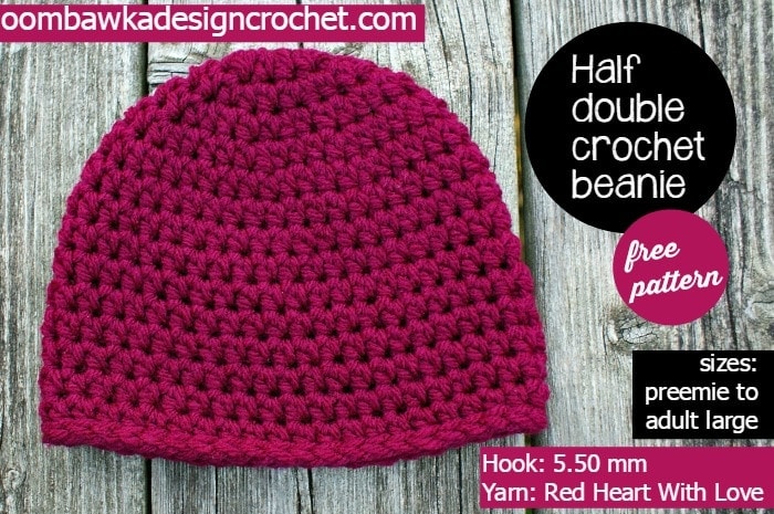 Simple Half Double Crochet Basic Beanie - My Most Requested Hat