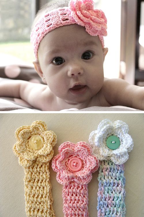 Crochet For Children: Baby Head Band - Tutorial | Baby projects