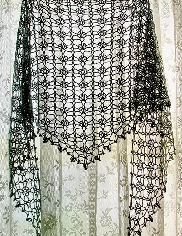 Crochet Lace Shawl For Summer - Pattern u2026 | Crochet | Pinteu2026