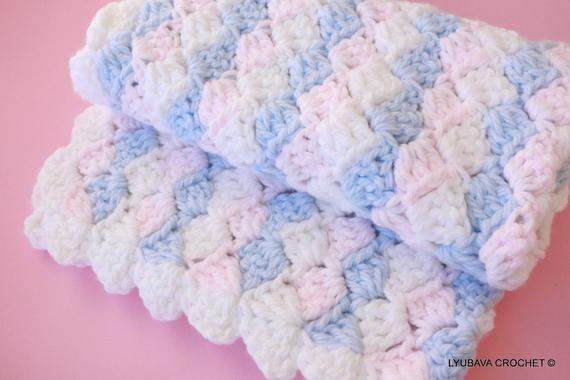 Easy Baby Blanket Crochet PATTERN Baby Blanket PATTERN Boy | Etsy