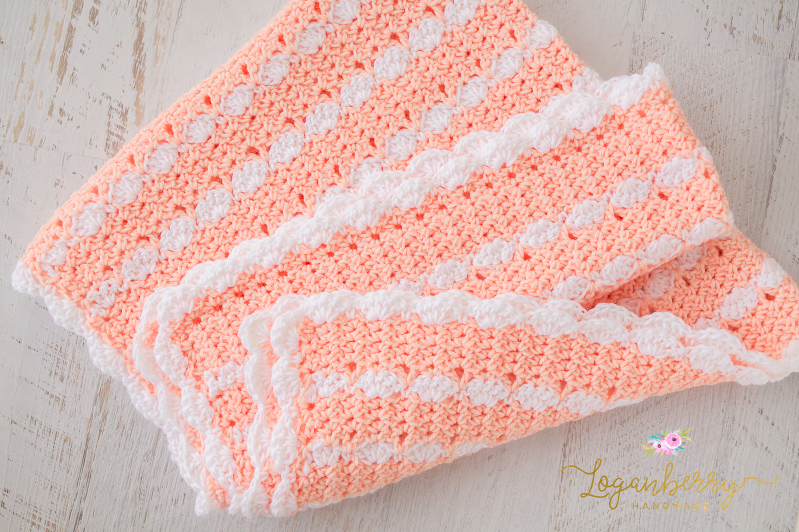 Peaches & Cream Baby Blanket u2013 Free Crochet Pattern » Loganberry