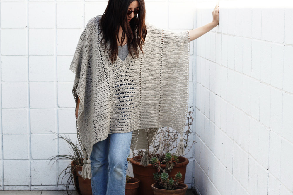 Cross Country Poncho Pattern u2014 Two of Wands