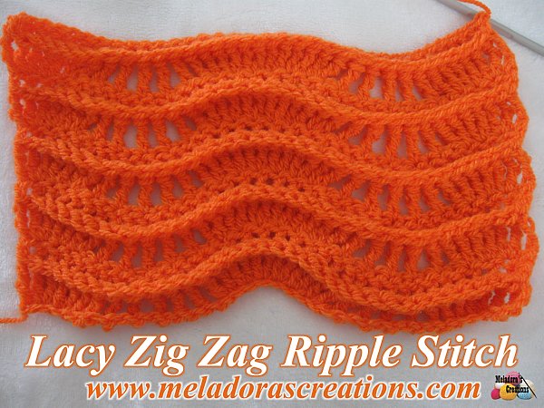 Lacy Zig Zag Ripple Stitch u2013 Free Crochet Pattern
