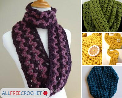19 Quick and Easy Crochet Scarves | AllFreeCrochet.com