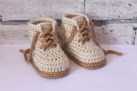 Crochet Shoes Pattern for Baby Boys Combat Boot | Etsy