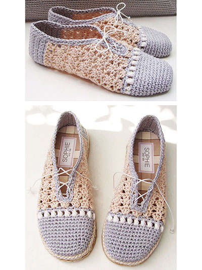 Pearl Slippers Crochet Pattern
