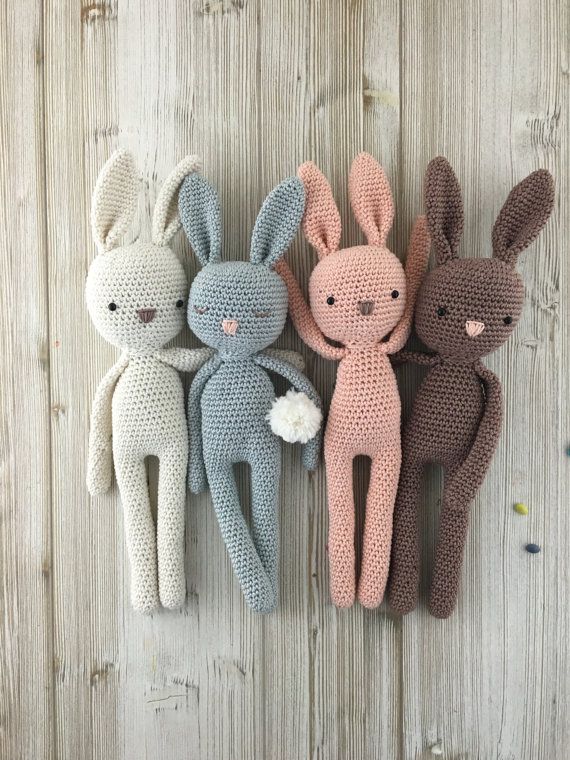 Lovely amigurumi bunny perfect soft cuddly toy for your child. Made