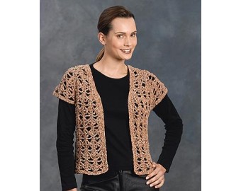 Crocheted Vest Pattern (Crochet) | Lion Brand Yarn