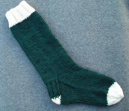 Easy Basic Free Christmas Stocking Knitting Pattern