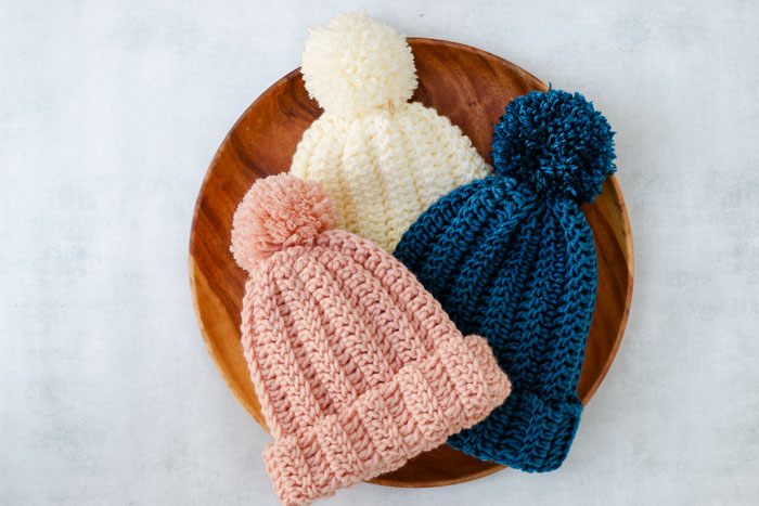 One Hour Free Crochet Hat Pattern for Beginners (+ Video Tutorial)