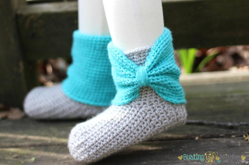 Cute Crochet Slipper Boots | FaveCrafts.com