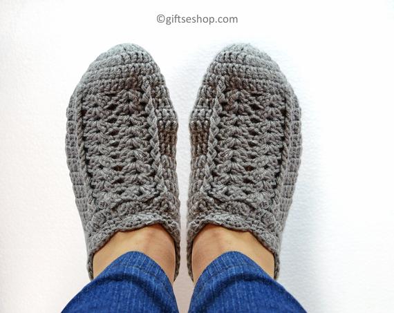 Easy Crochet Slippers Pattern | Etsy