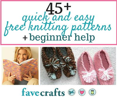 45 Easy Free Knitting Patterns for Beginners | FaveCrafts.com