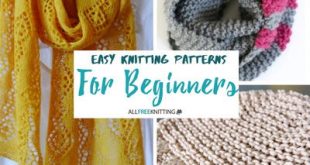 Easy Knitting Patterns for Beginners | AllFreeKnitting.com