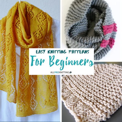 Easy Knitting Patterns for Beginners | AllFreeKnitting.com