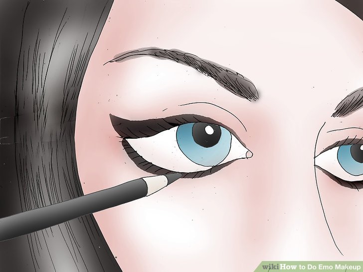 3 Ways to Do Emo Makeup - wikiHow