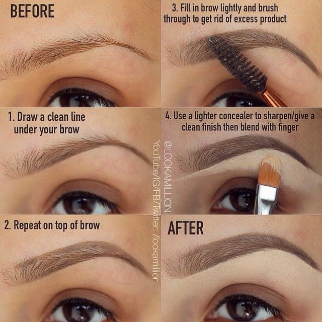 This technique is amazing for filling in eyebrows! #beauty #eyebrows