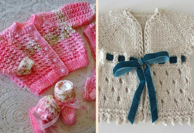 45+ Free Baby Cardigan Knitting Patterns | Knitting Women