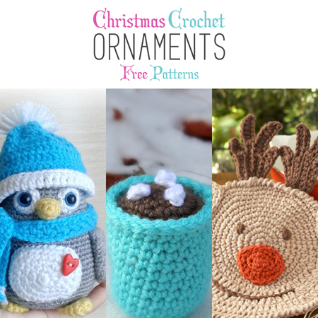 Christmas Crochet Ornaments with Free Patterns - The Cottage Market