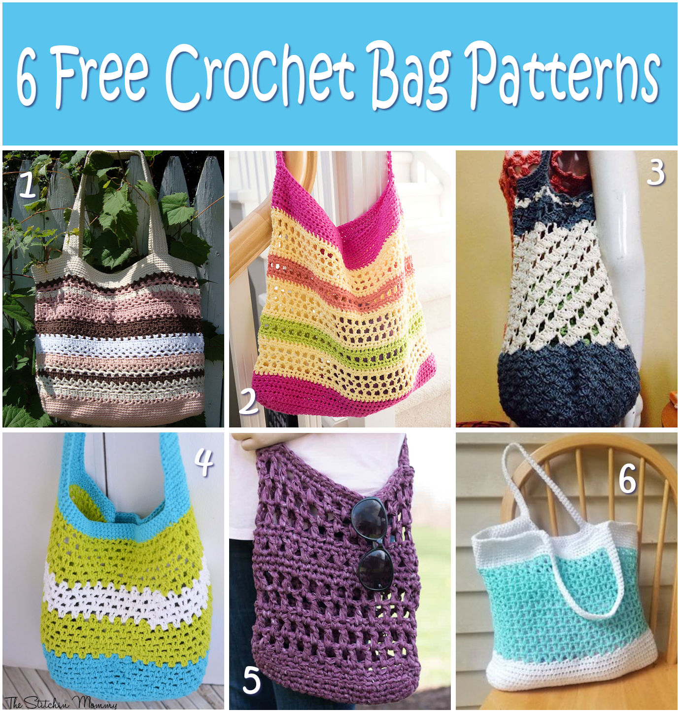 6 Free Crochet Bag Patterns |