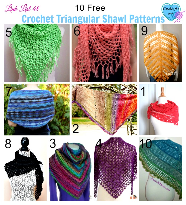 10 Free Crochet Triangular Shawl Patterns - Crochet For You