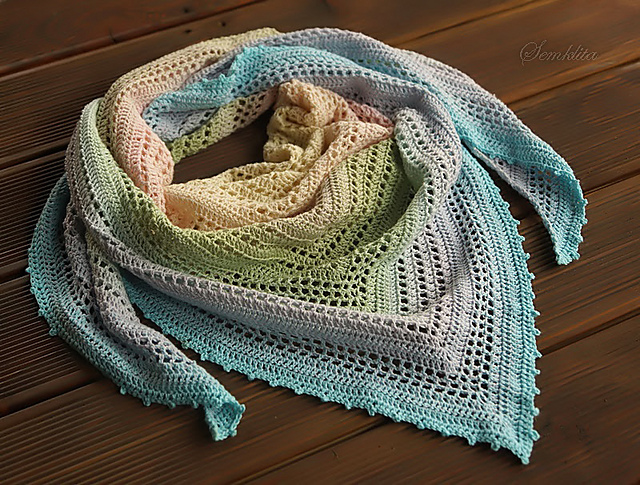 Summer Morning Shawl Free Crochet Pattern | Free Crochet Patterns