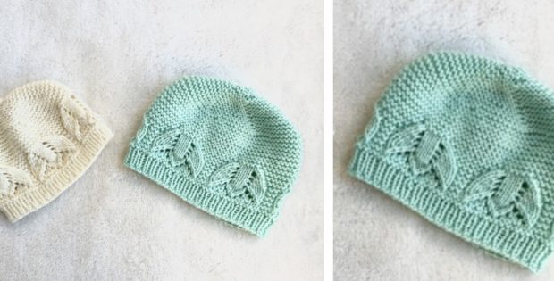 Liliana Knitted Lace Baby Hat [FREE Knitting Pattern]