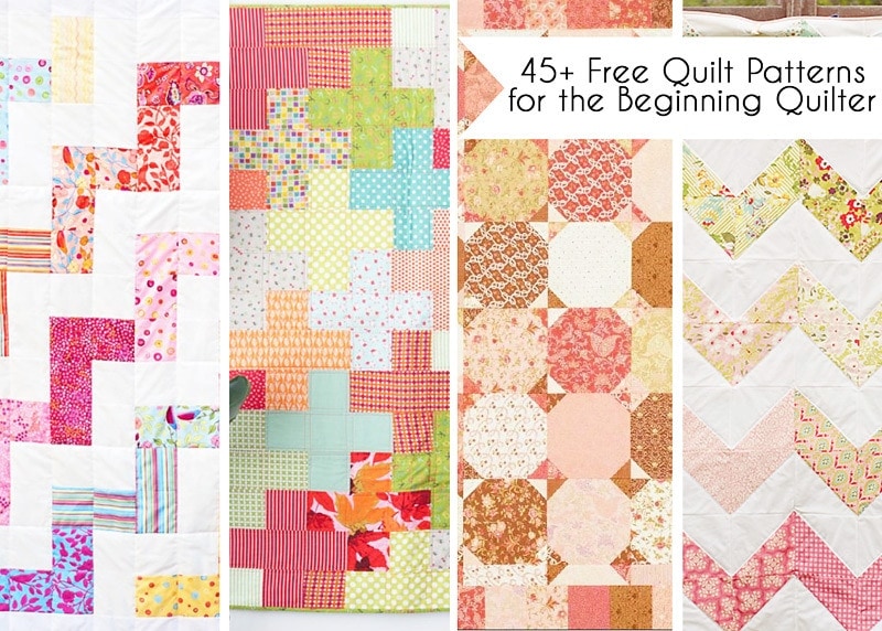 45 Free Easy Quilt Patterns - Perfect for Beginners - Scattered