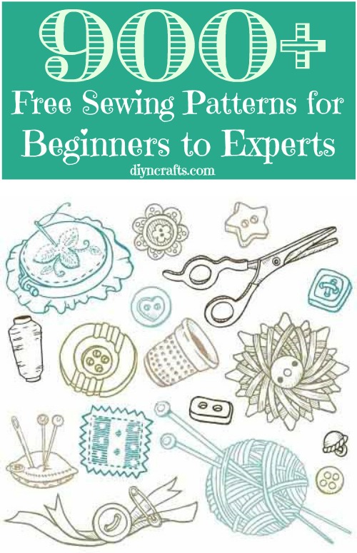 900+ Free Sewing Patterns for Beginners to Experts - DIY & Crafts