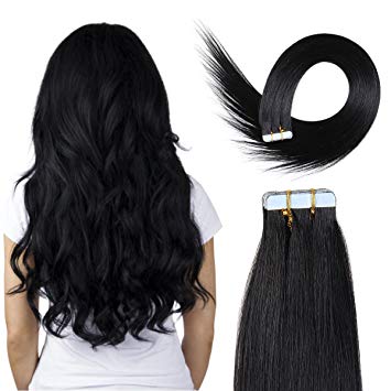 Amazon.com : 20 inch Skin Weft Tape Hair Extensions 100% Remy(Remi