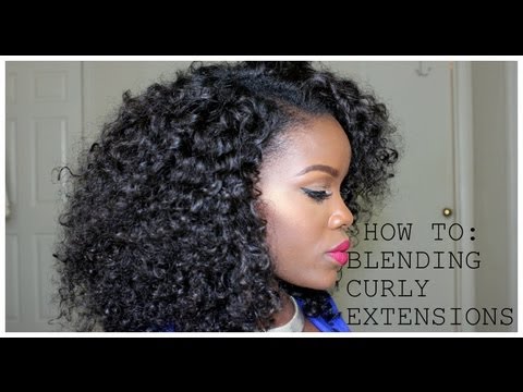 How To| Blending Your Natural Hair With Curly Extensions (No Heat