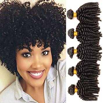 Amazon.com : Aliglossy Afro hair Mongolian afro kinky curly hair, 3