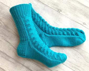 Hand knit socks | Etsy
