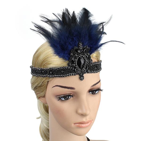 1920s Flapper Gatsby Gala Feather Headpiece Headband u2013 1920s Gatsby